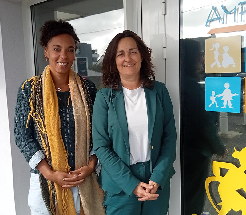 Valérie GAUDIN et Elodie COICOU - AMPER - Vannes Séné